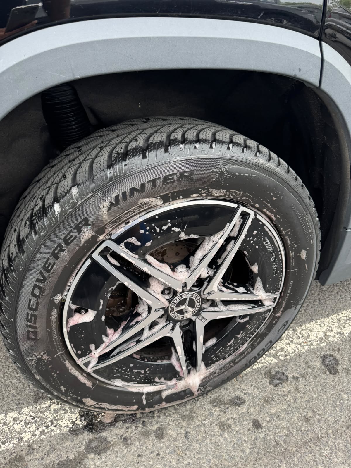 Clean alloy wheel and tyre after NordVask detail service